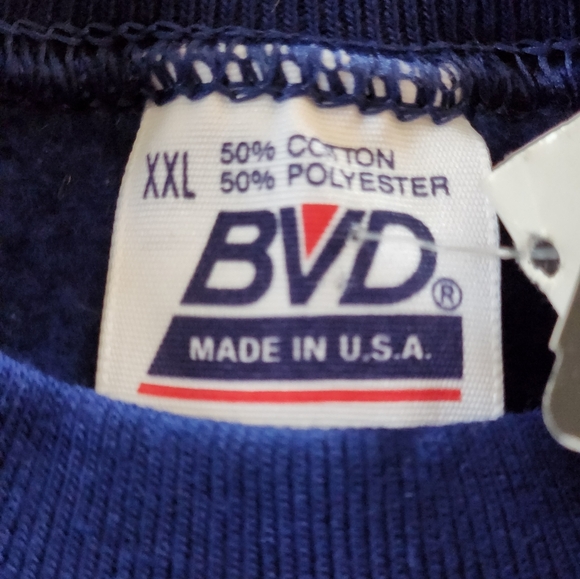 Vintage BVD Crewneck Sweatshirt Mens Size XXL New w/ Tags Made in USA - Picture 6 of 6